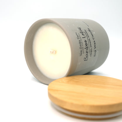 Bamboo Lotus Candle