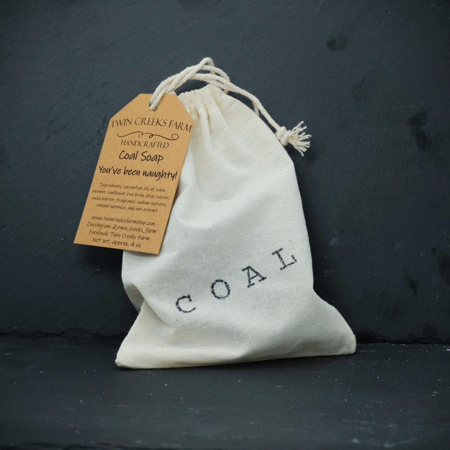 Bag of Coal Soap